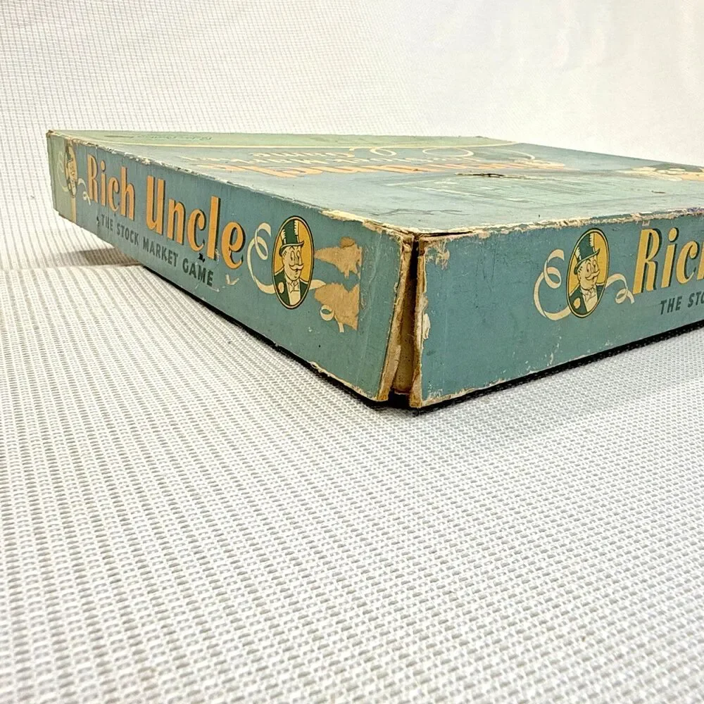 Vintage Parker Brothers Rich Uncle - The Stock Market Game 1955 USA - Complete